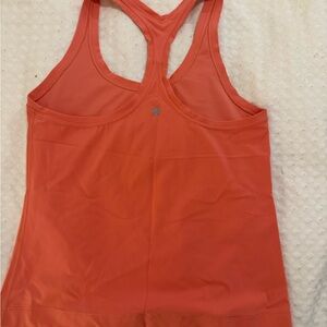 Lululemon orange Racerback Tank Top